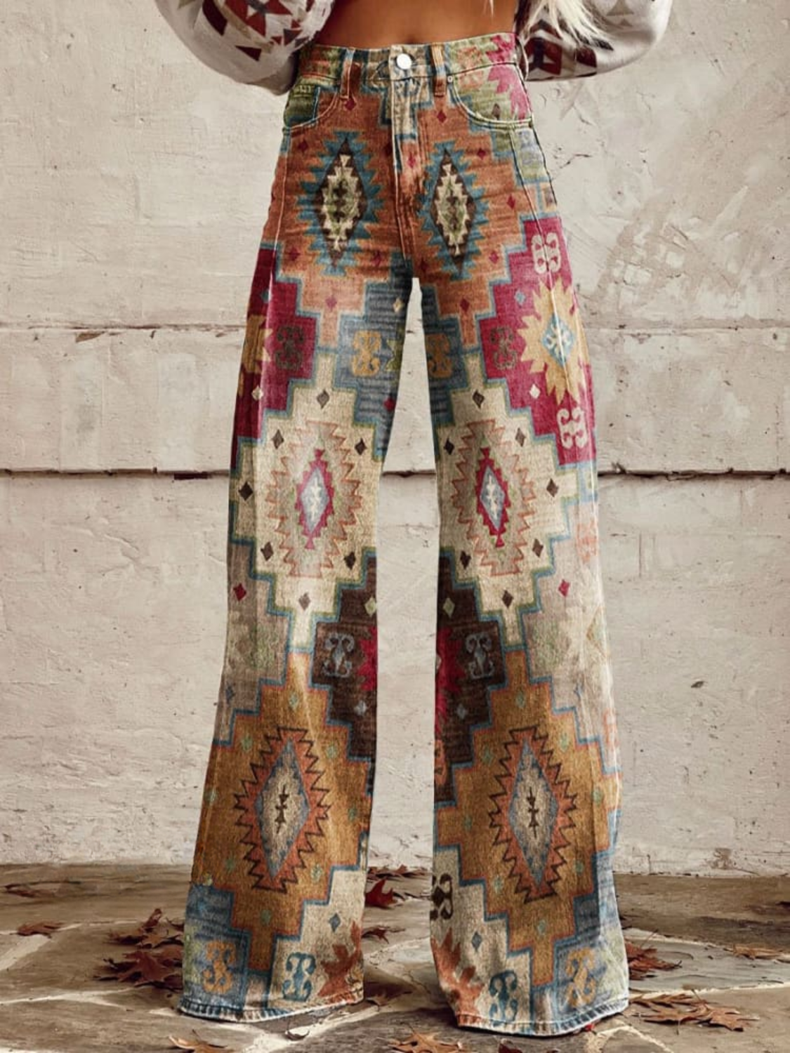 Nomad Mosaic Vintage Flared Pants