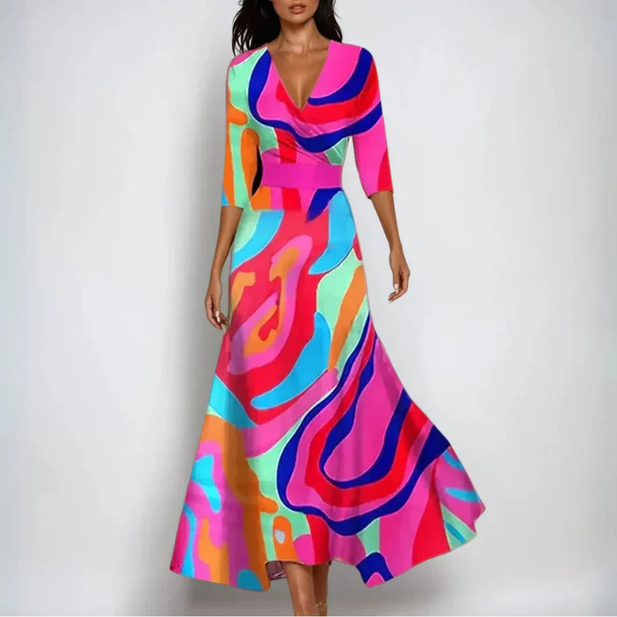 Joana™ | Floral Wrap Maxi Dress