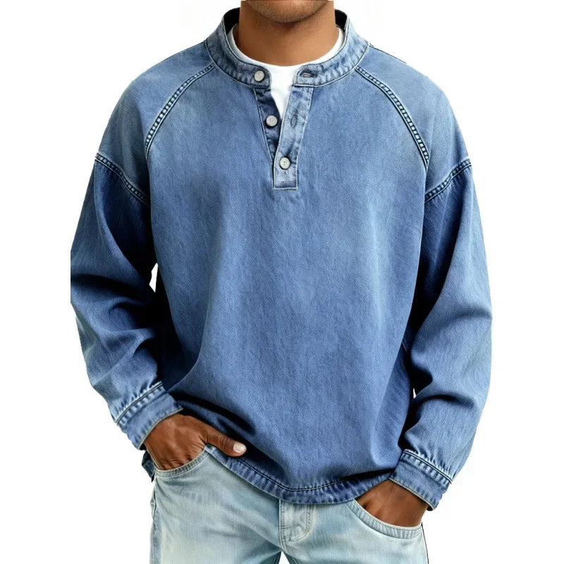 Thomas™ | Vintage Long sleeve Button up