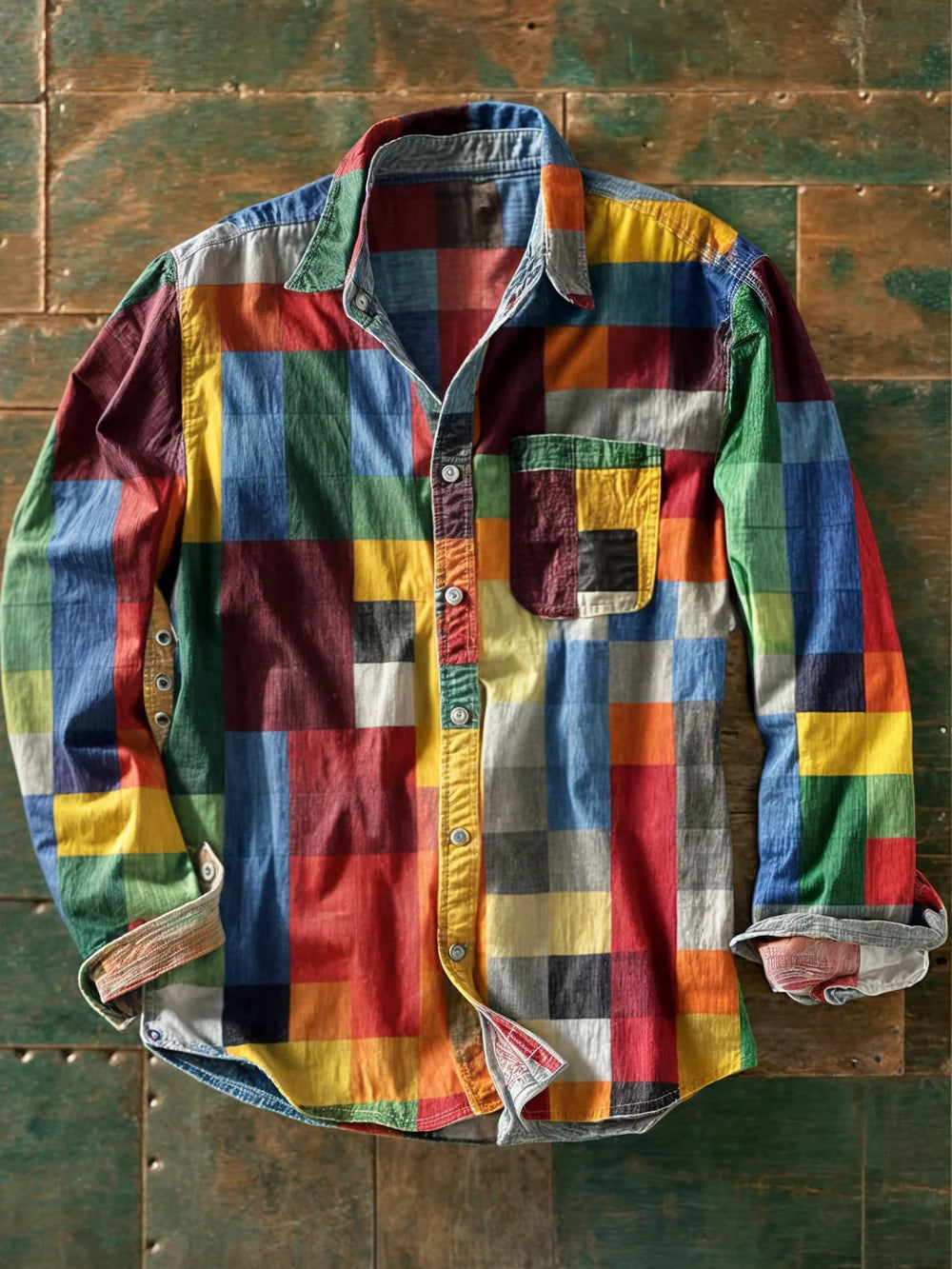 Davie™ | Coloured Plaid Button-Up