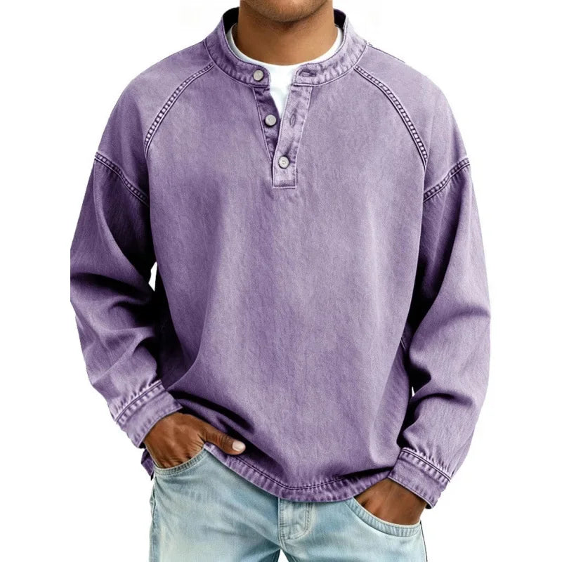 Thomas™ | Vintage Long sleeve Button up