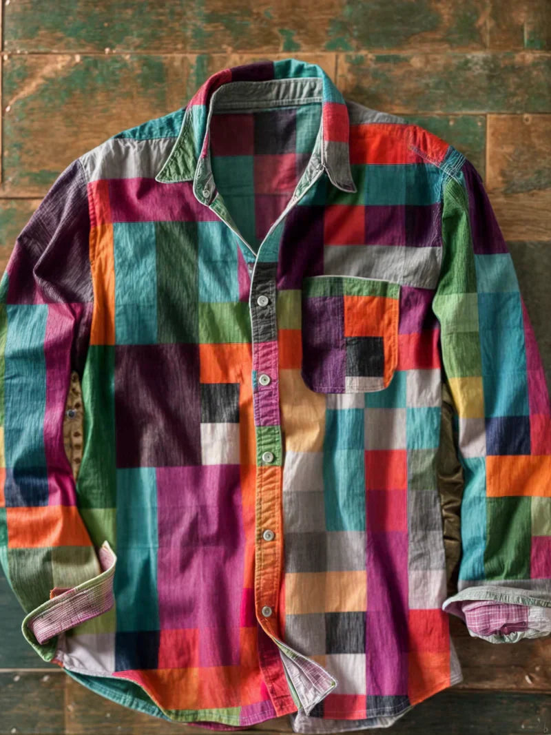 Davie™ | Coloured Plaid Button-Up