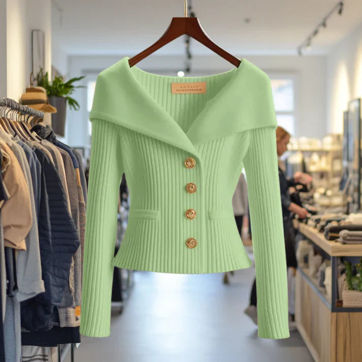 Noelle™ | Luxe Ribbed Cardigan