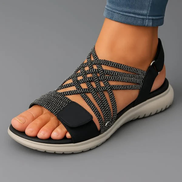 Monica™ | Cross-Strap Sandal