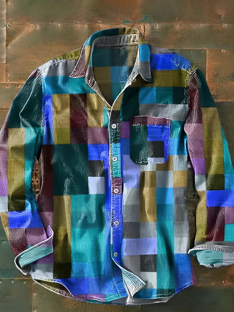 Davie™ | Coloured Plaid Button-Up