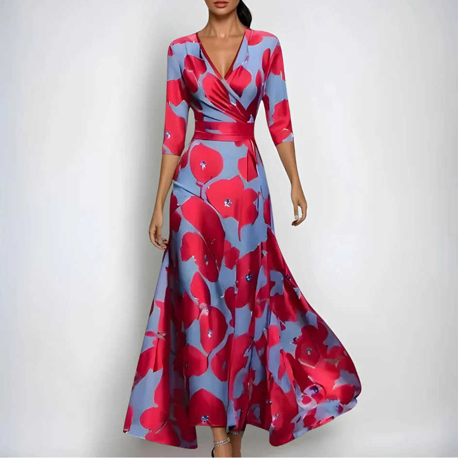 Joana™ | Floral Wrap Maxi Dress