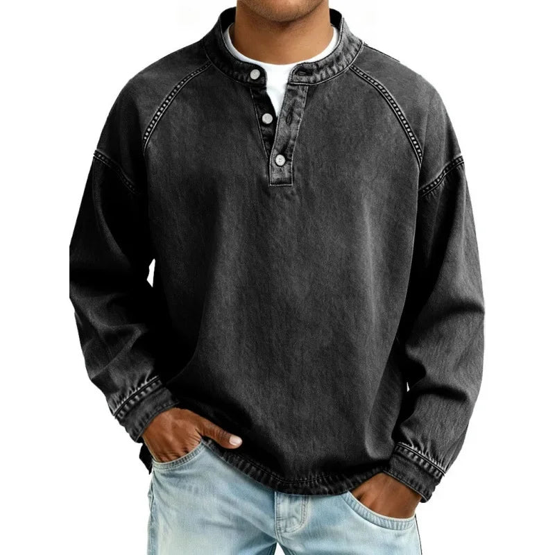 Thomas™ | Vintage Long sleeve Button up