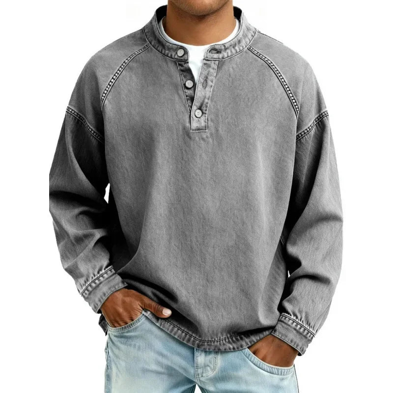 Thomas™ | Vintage Long sleeve Button up