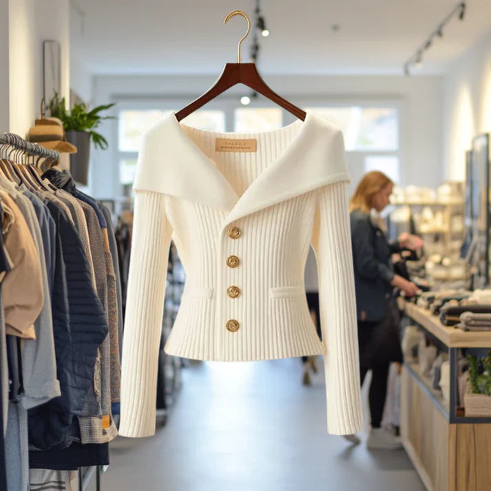 Noelle™ | Luxe Ribbed Cardigan