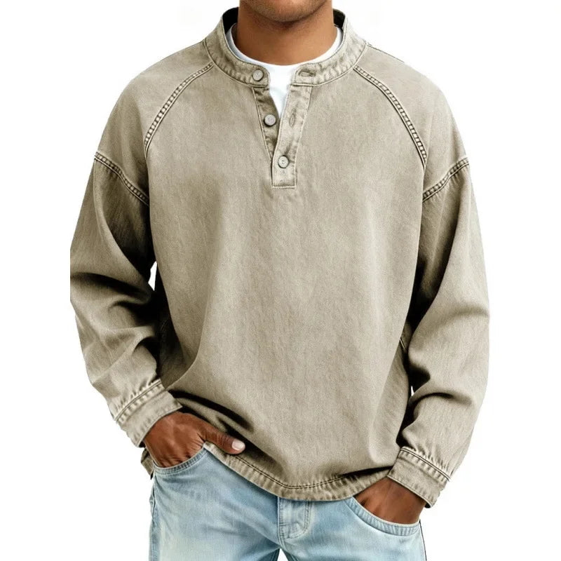 Thomas™ | Vintage Long sleeve Button up