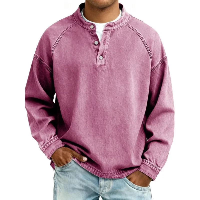 Thomas™ | Vintage Long sleeve Button up
