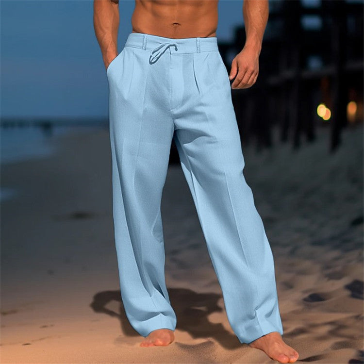 Nathan™ | Lightweight Linen Trousers