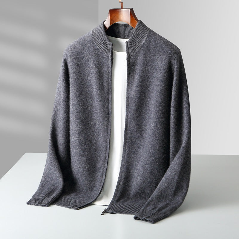 Mason™ | Refined Wool Zip Cardigan