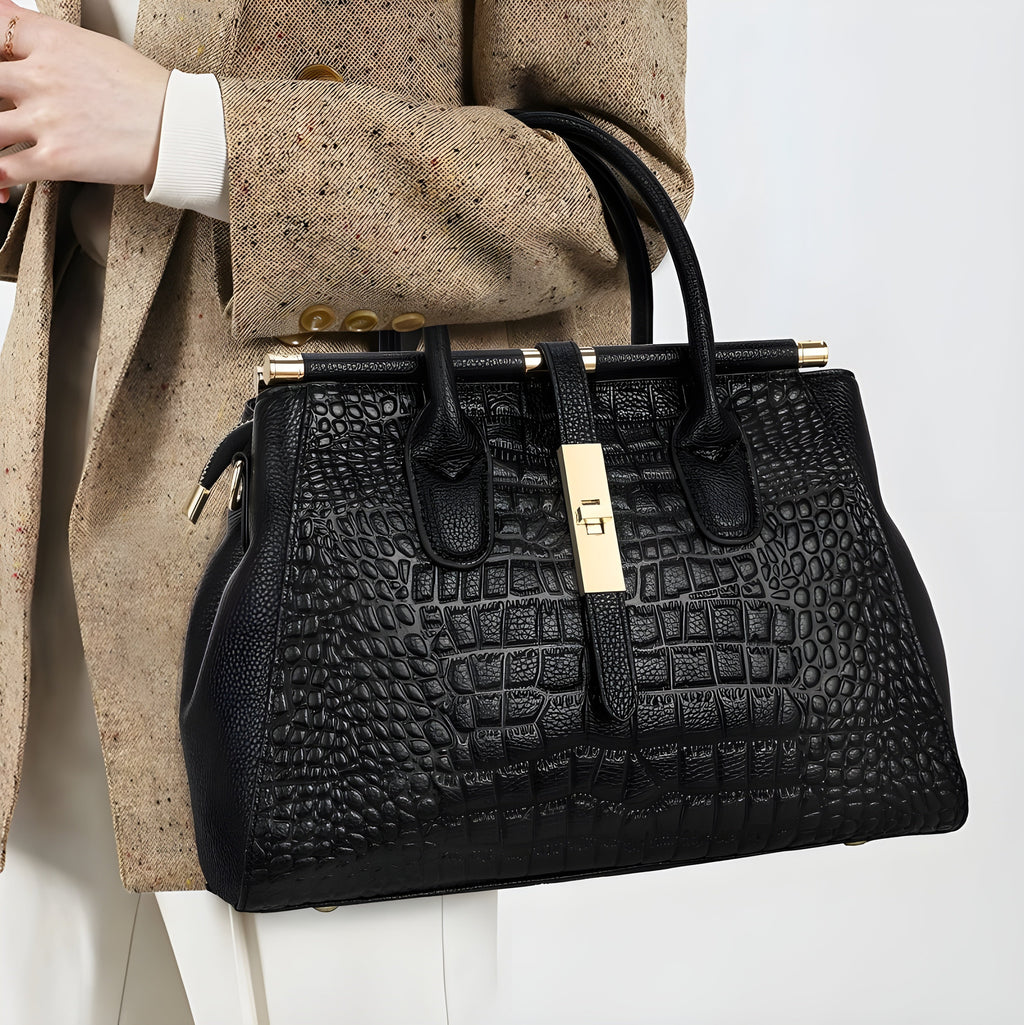 Milano Croc Leather Bag