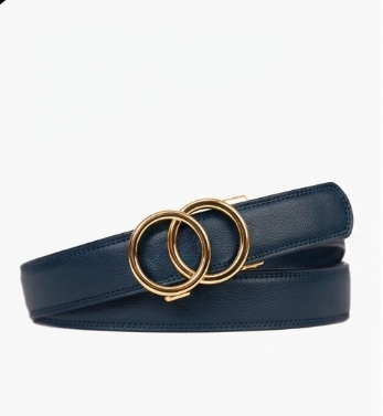 The Olivia™ Double-Ring Belt - Blue