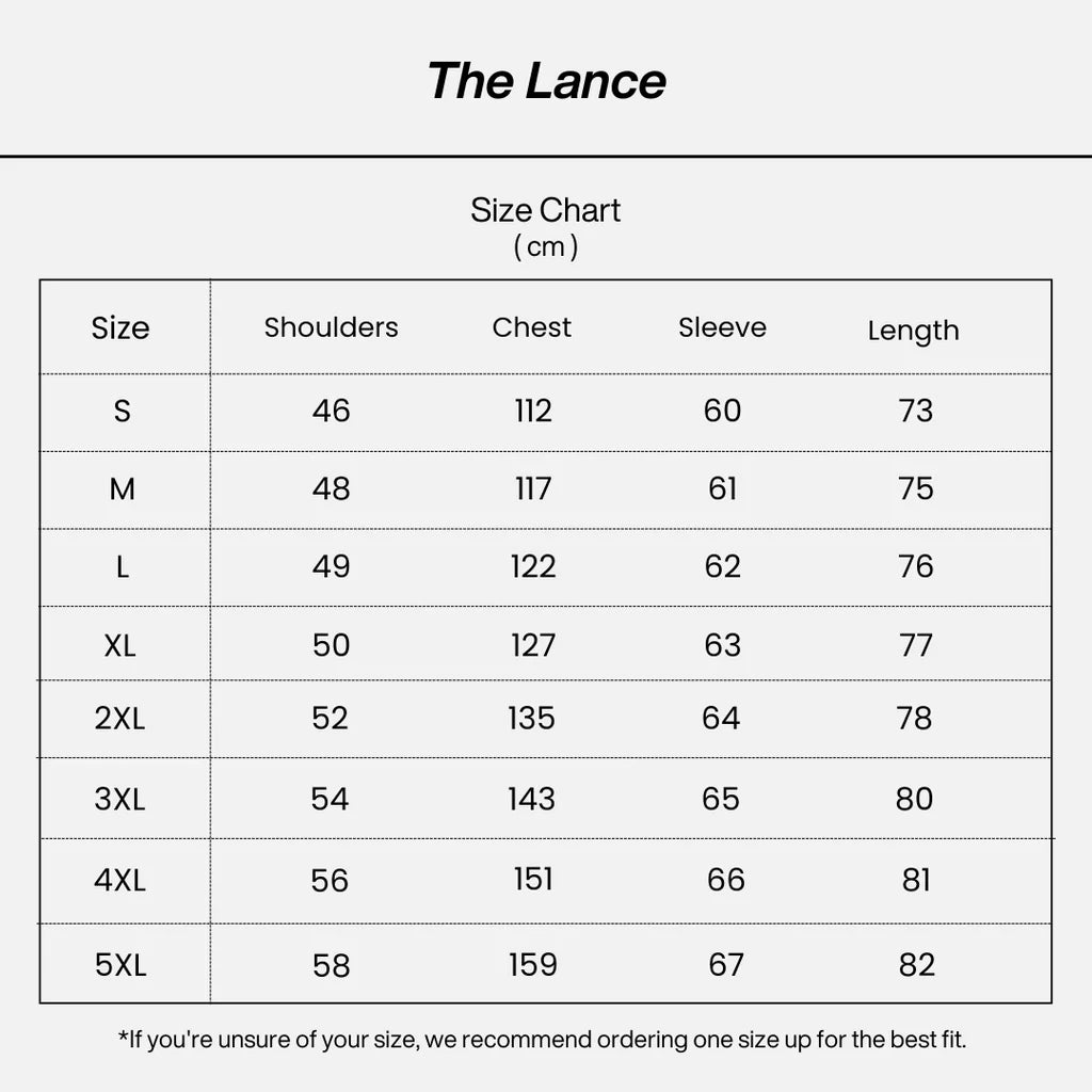 The Lance™ | Vintage Jacket size guide