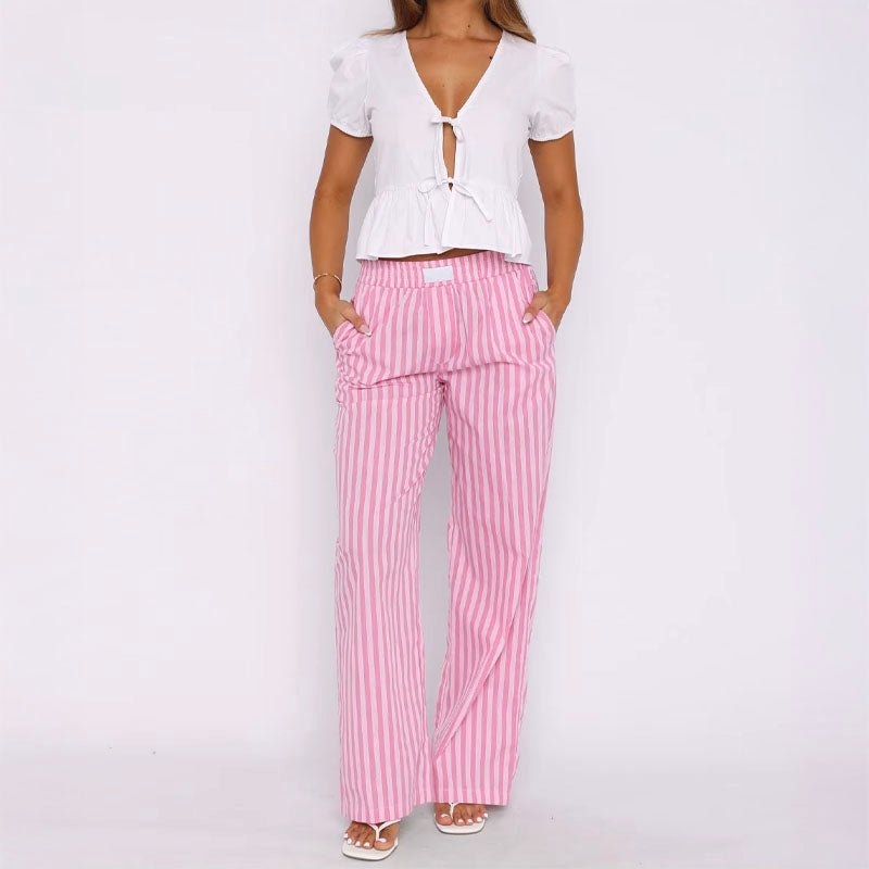 Amalfi Pinstripe Trousers