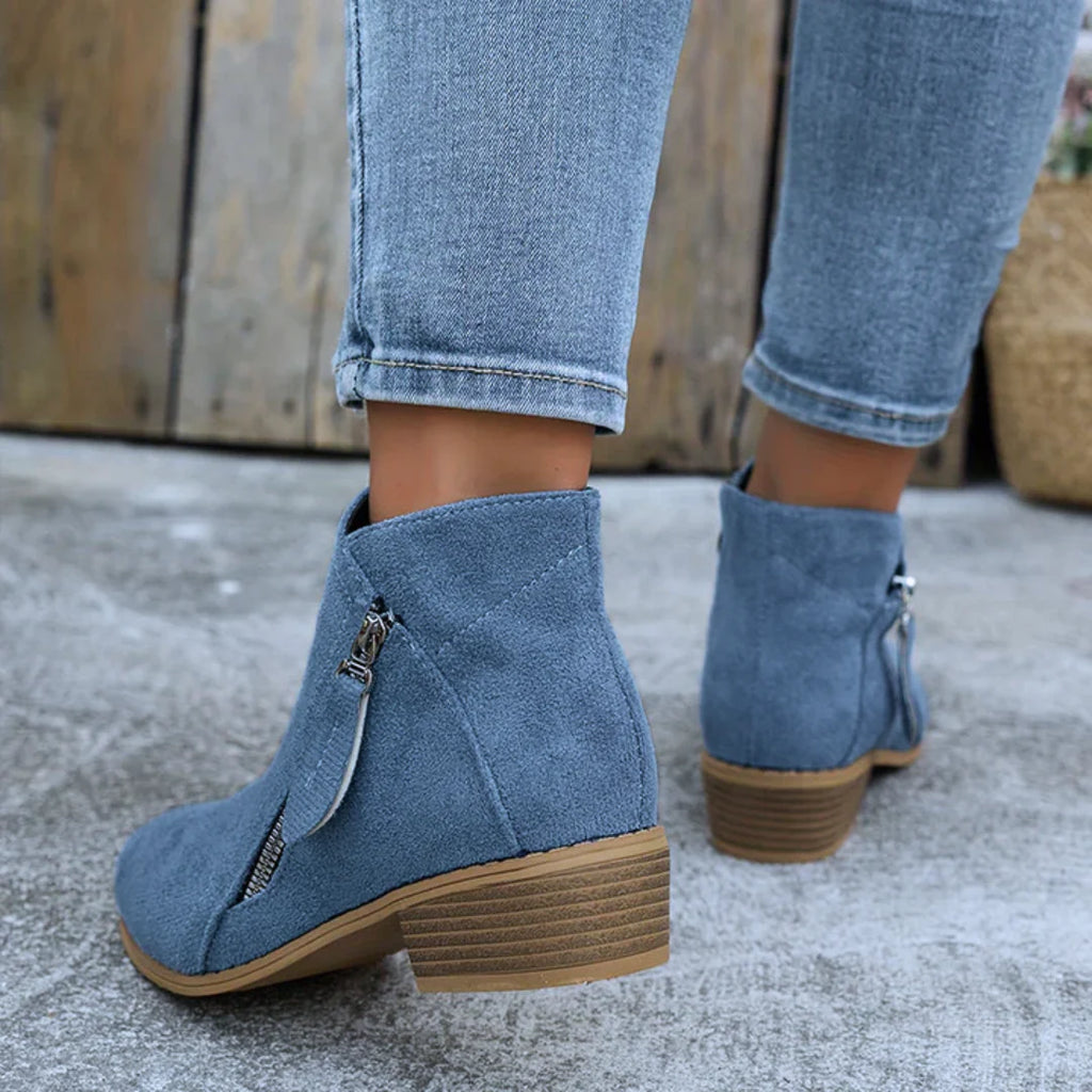 Jenna™| Elegant Zipper Shoes