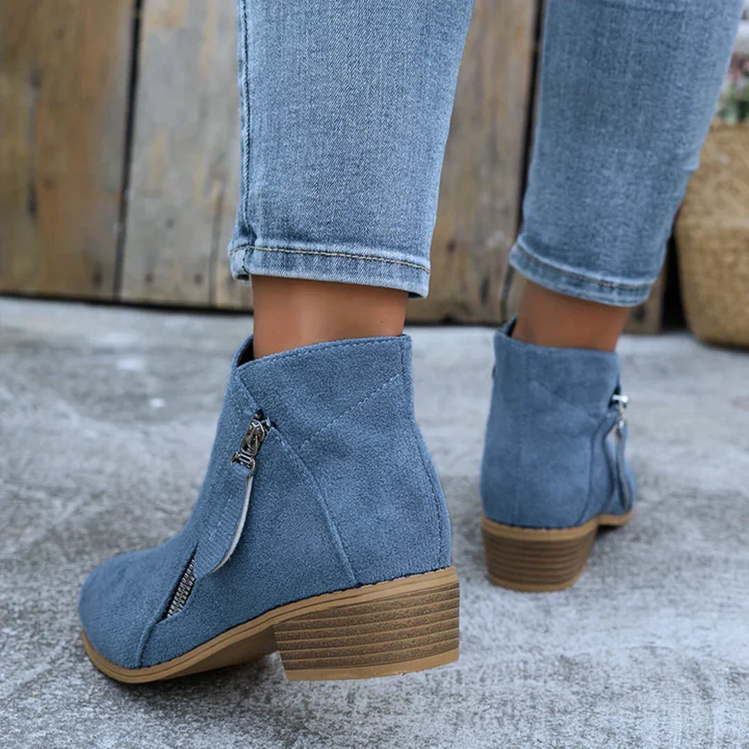Jenna™| Elegant Zipper Shoes