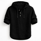 David™| Linen Hooded Shirt
