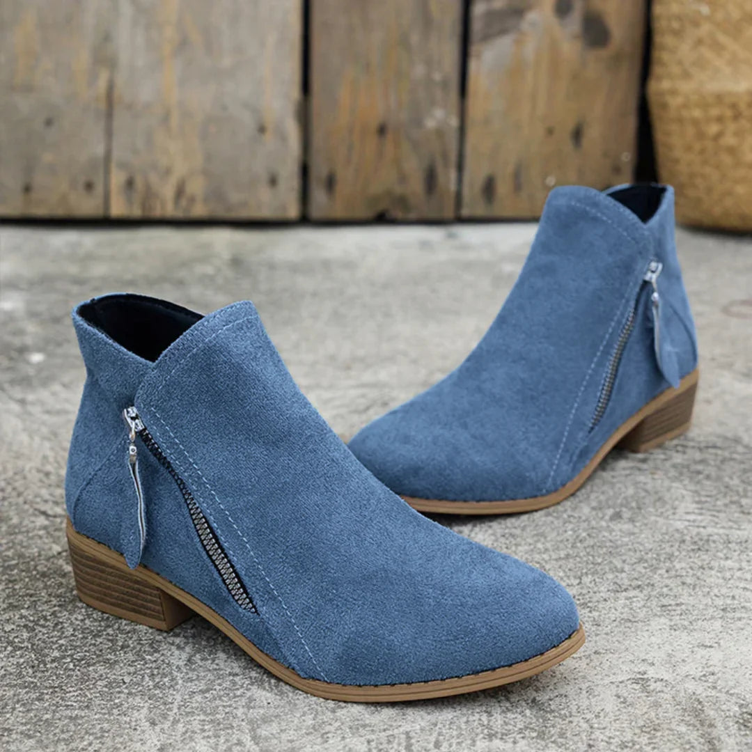 Jenna™| Elegant Zipper Shoes