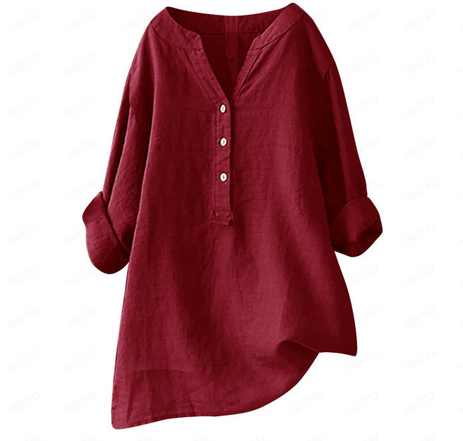 The Freya™ – Airy button-up blouse