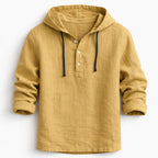 David™| Linen Hooded Shirt