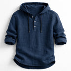 David™| Linen Hooded Shirt