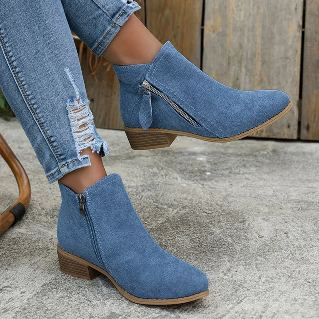 Jenna™| Elegant Zipper Shoes