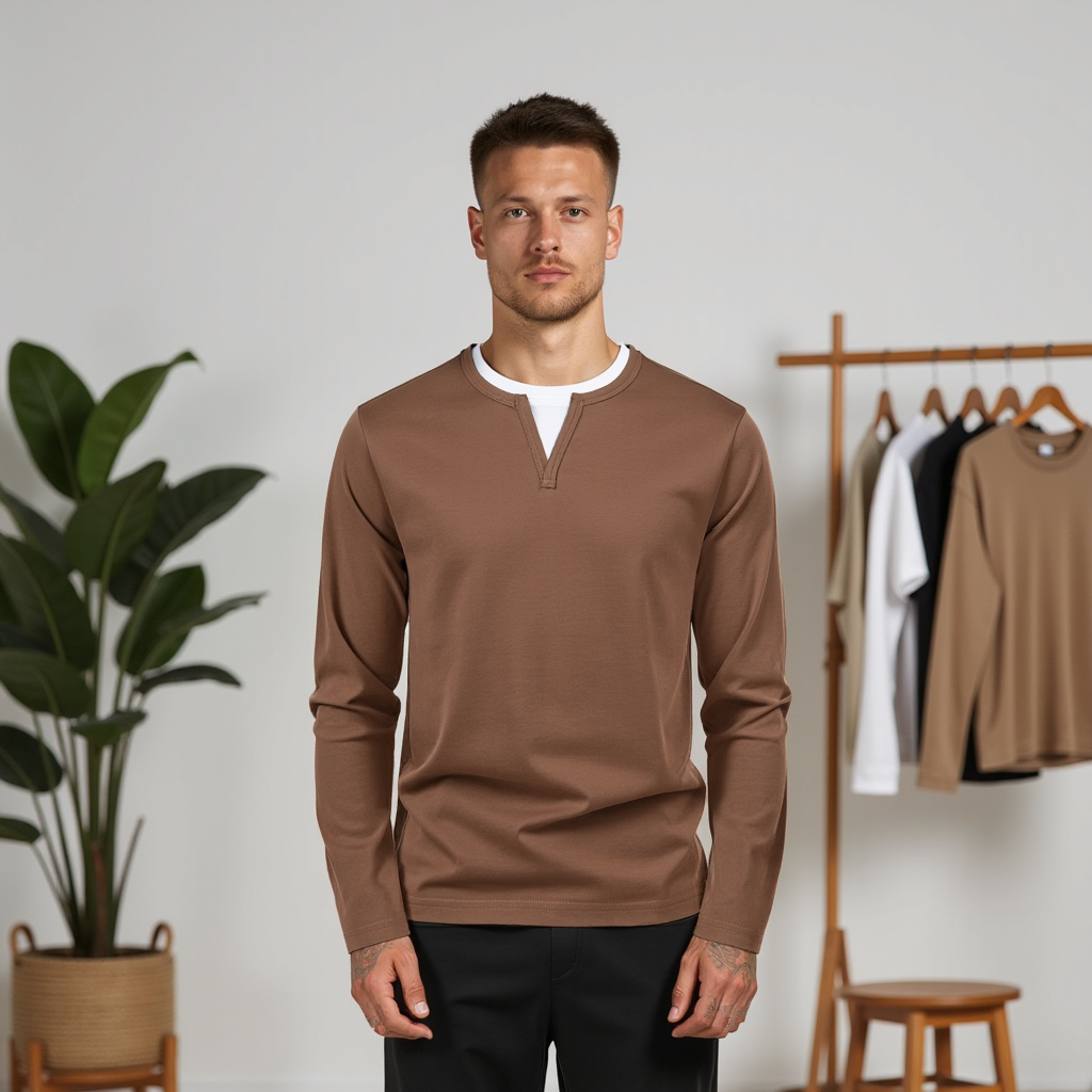 The Henley™ | Layered Long Sleeve