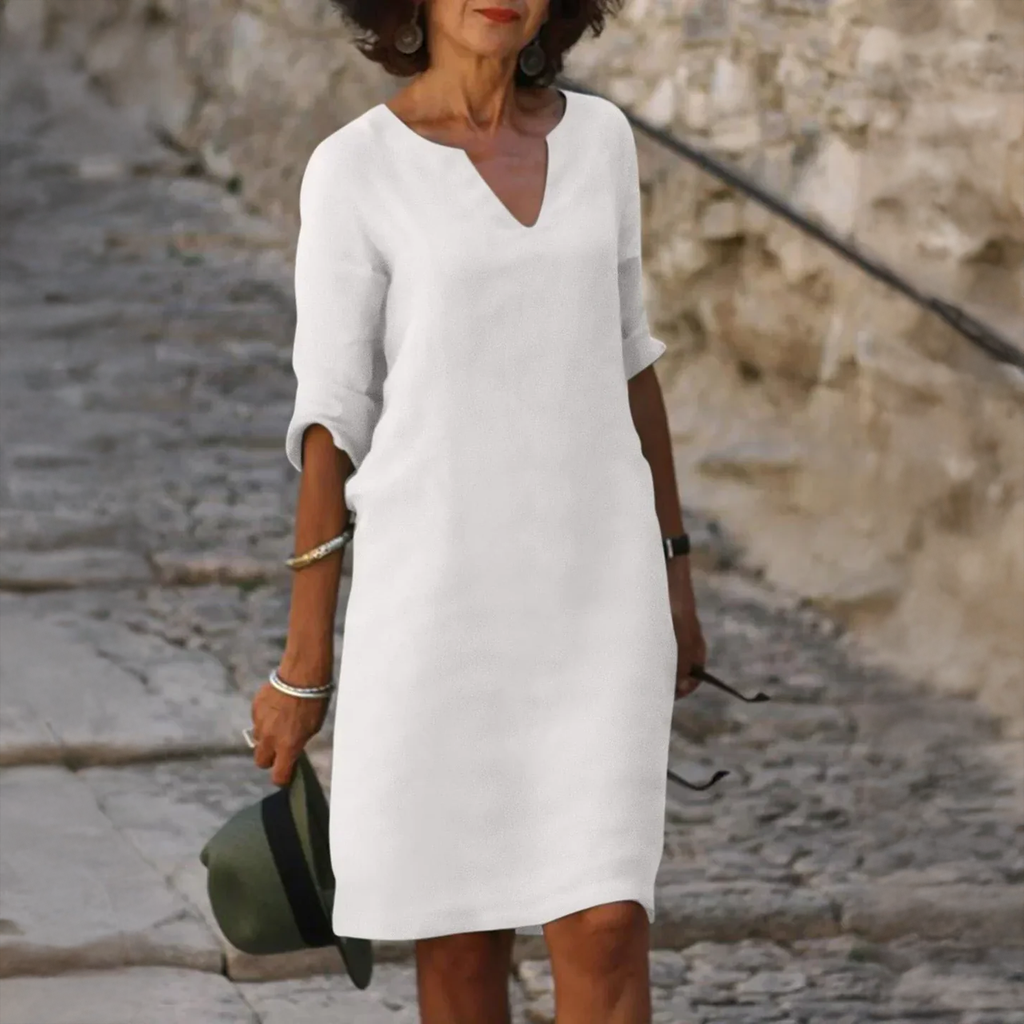 Josephine™ | Elegant V-Neck Dress